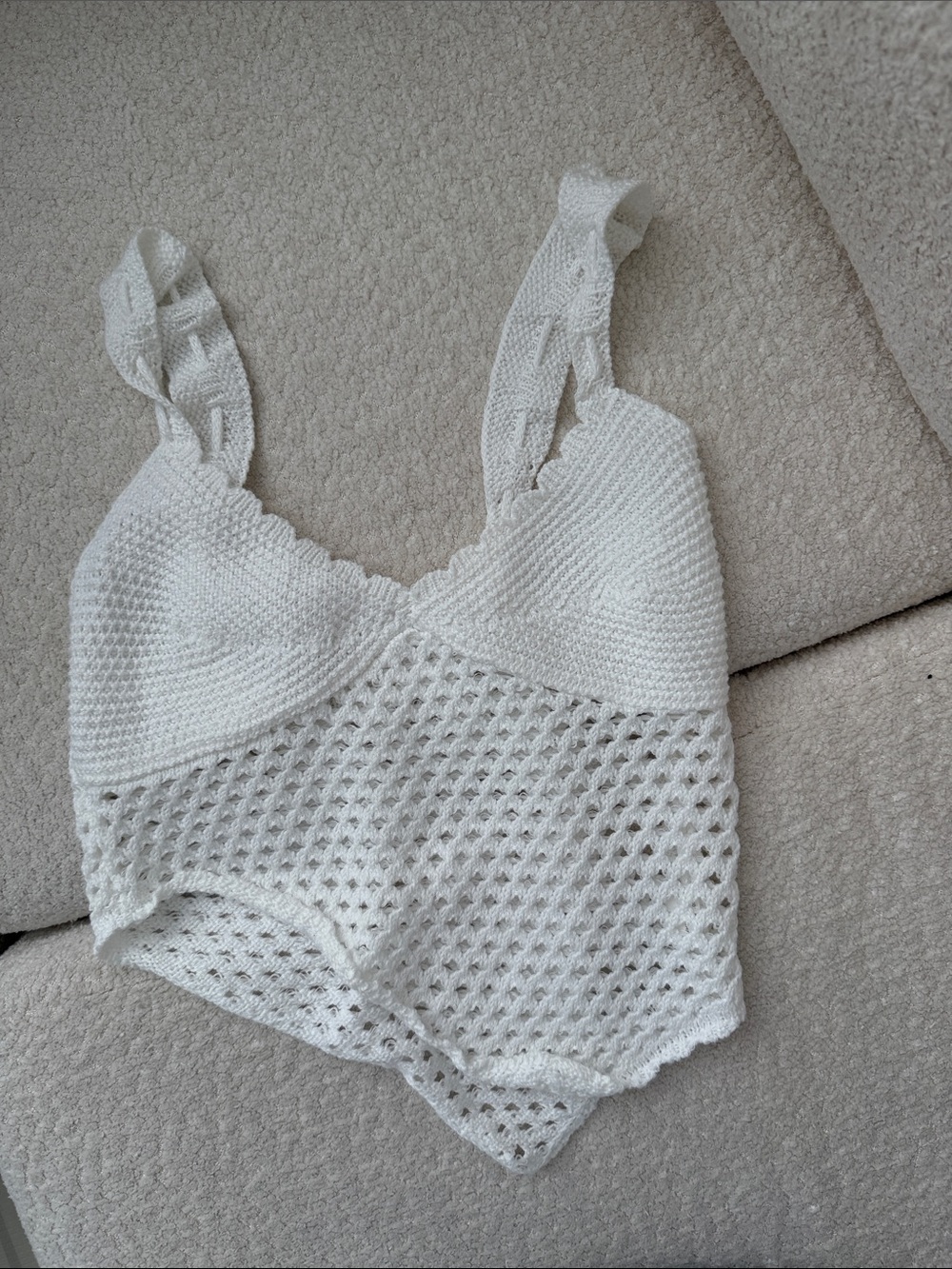 White Crochet Bralette Top - Women Intimates